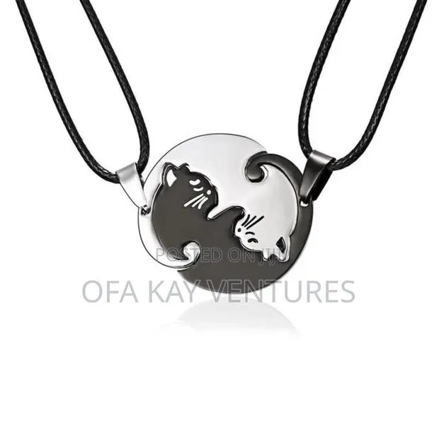 Cat Couple Love Necklace · Photo 1