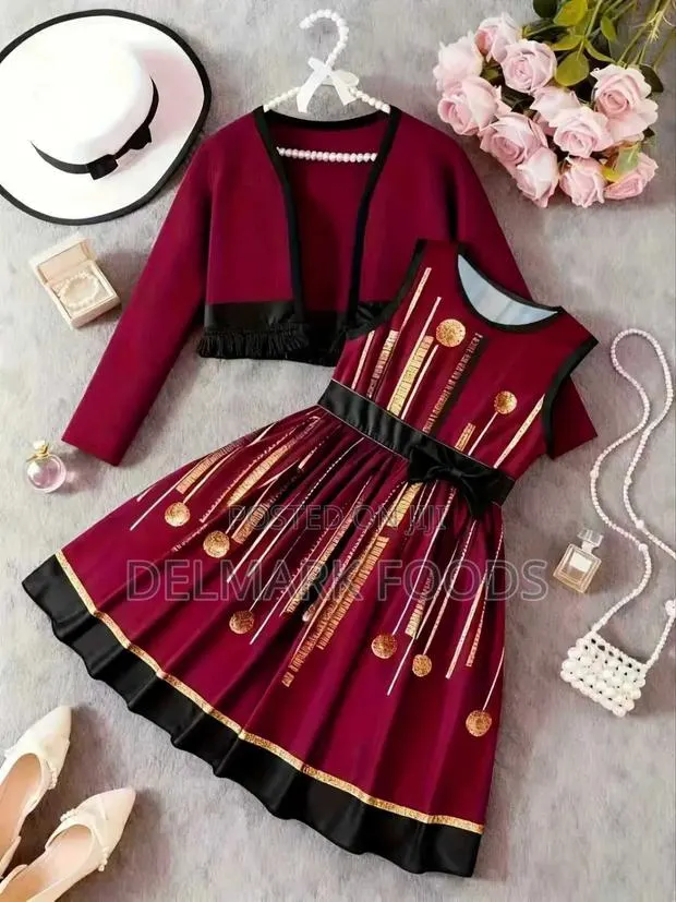 Girls Dresses With Long Sleeve Jacket · Photo 1