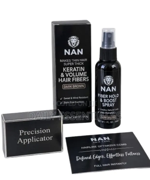 NAN Keratin Hair Building Fibers – Black