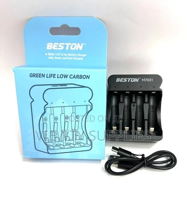 4-Slot Smart Charger for Aa/Aaa Lithium-Ion Rechargeable Batteries · Photo 1