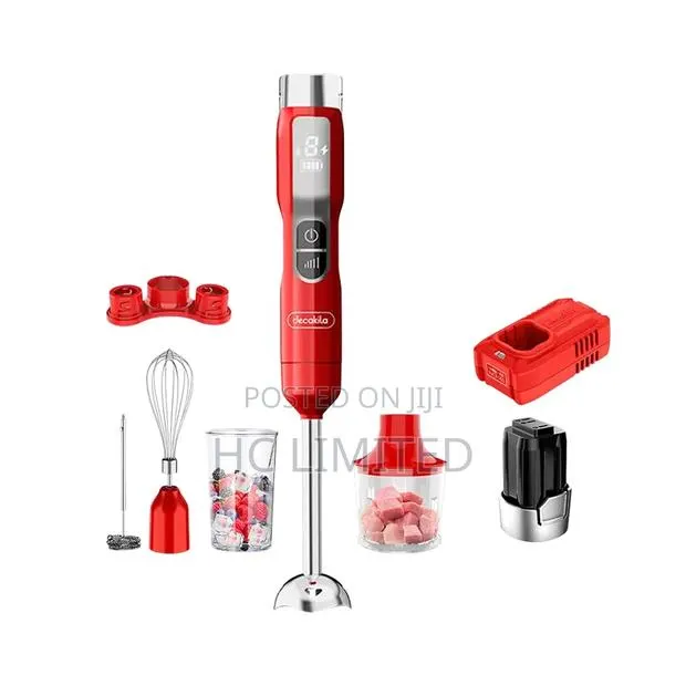 Decakila Cordless Hand Blender - 5-in-1 Set - Rechargeable - Kejb056r · Photo 1