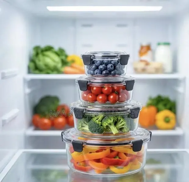4pcs Acrylic Food Storage Bowls · Photo 1
