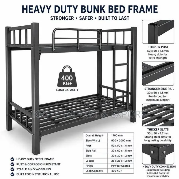 Premium Metal Bunk Bed · Photo 1