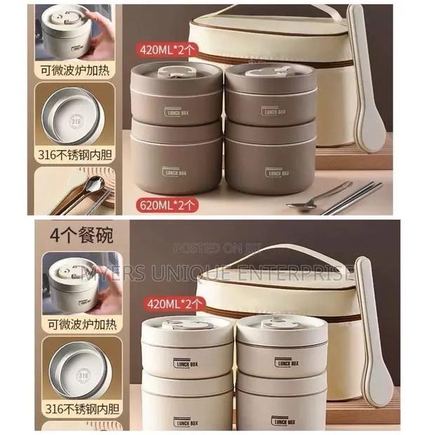 Durable Lunch Bag of 4pcs Set With Cutlery · Photo 1