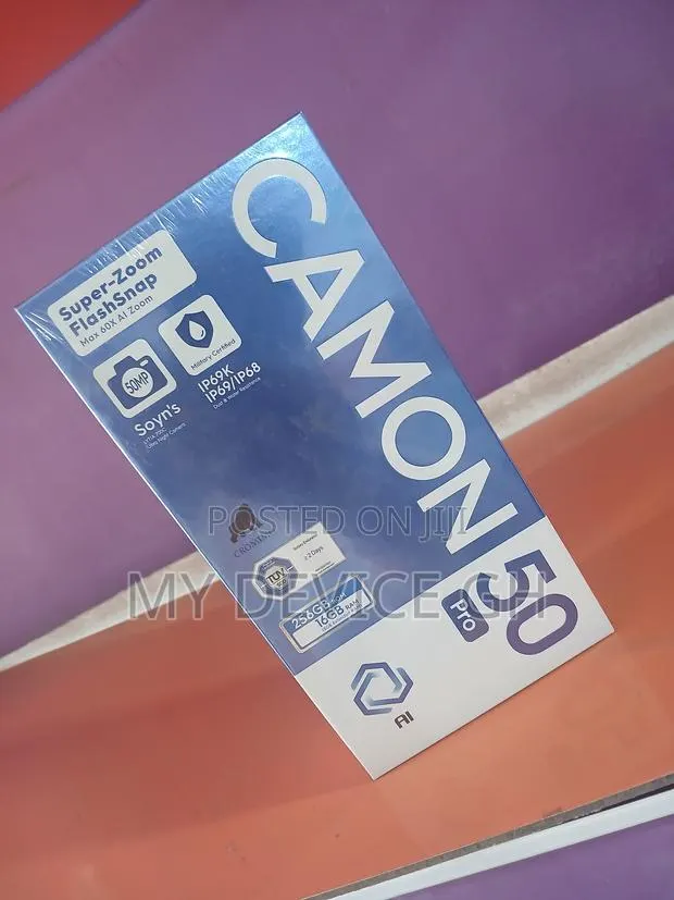New Tecno Camon 50 Pro 256 GB Black · Photo 1