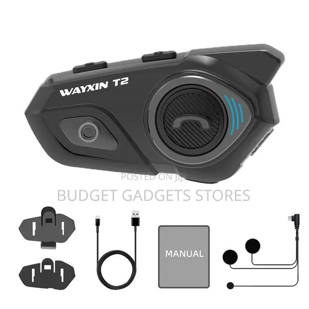 Helmet Bluetooth Headse 2-Way Motorcycle Intercom · Photo 1