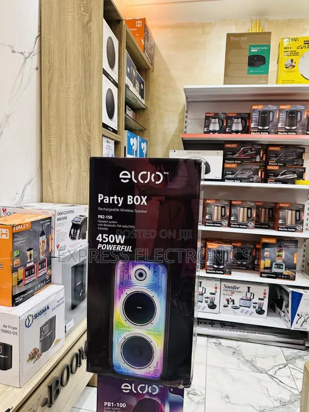 Highly Recommended Black Wireless Speaker Eldo Pb1-100 Double 6,5" · Photo 1