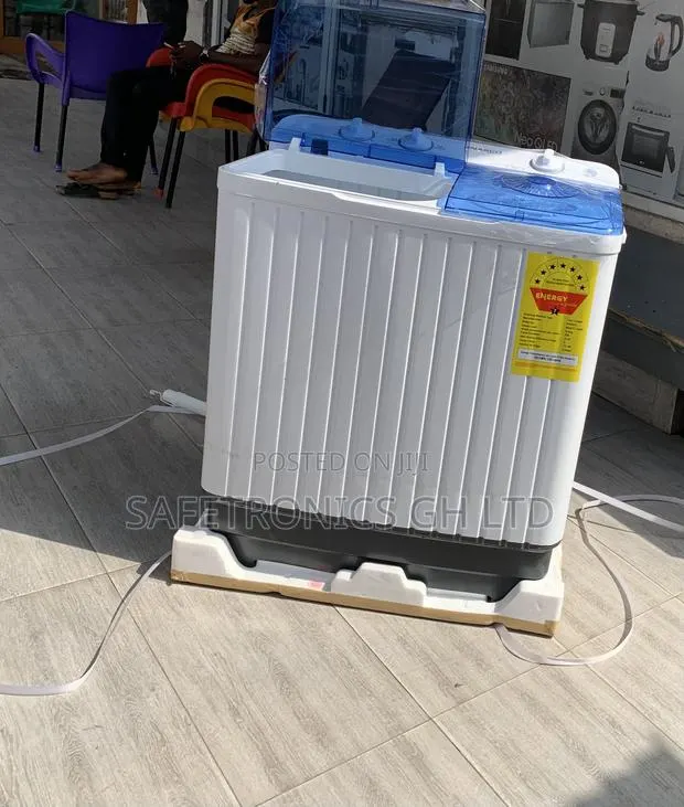 Newly Approved Nasco Washing Machine Semi Automatic 8 Kg White · Photo 1