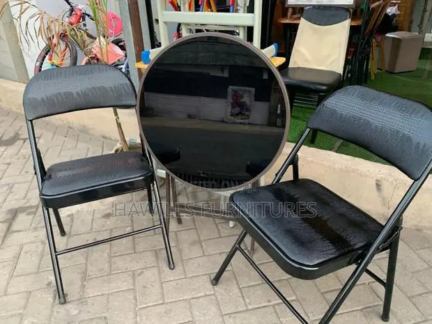 Foldable Dining Table With (2) Chairs. · Photo 1