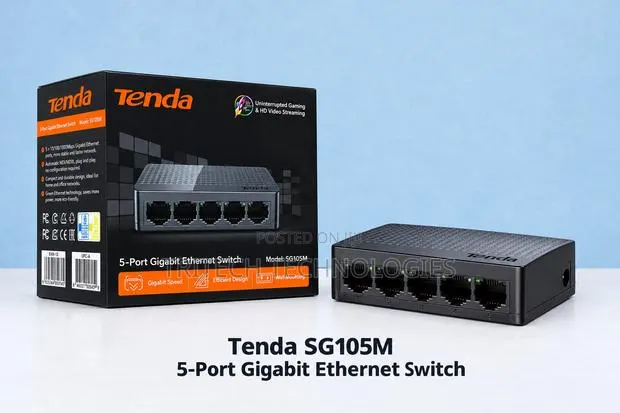 Tenda Sg105 V6.0 5-Port Gigabit Ethernet Switch · Photo 1