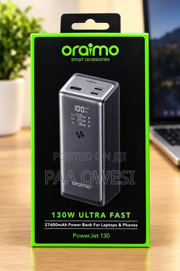 Oraimo PowerJet 130W 27600mAh Fast Charging Power Bank · Photo 1