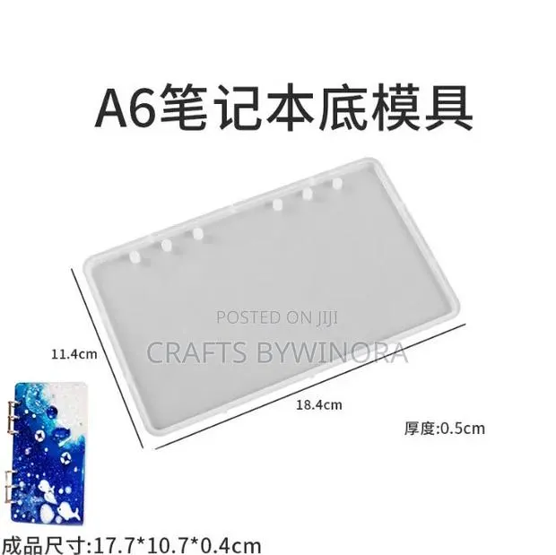 A6 Book Mold – 2-Piece Front & Back Mold for Epoxy Resin · Photo 1