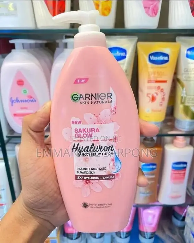 Garnier Sakura Glow Hyaluron Body Lotion Instant Glowing Skin