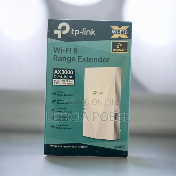 Ax3000 Wi-Fi 6 Range Extender – Tp-Link Re700x, Onemesh Compatible · Photo 1