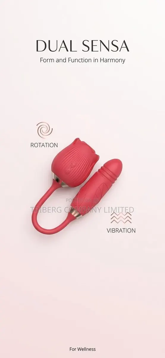 2-N1 Automatic Telescopic Rose Vibrator Sex Toy for Vagina Women · Photo 1
