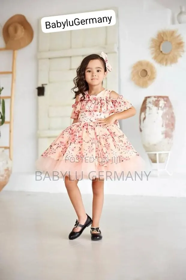 Elegant Pink Princess Girl Dress: Turkey Luxury Brand · Photo 1