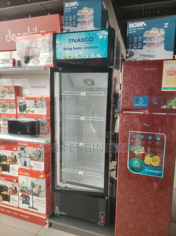 Nasco Nas-Fl350-1dr: Crystal-Clear Beverage Showcase · Photo 1