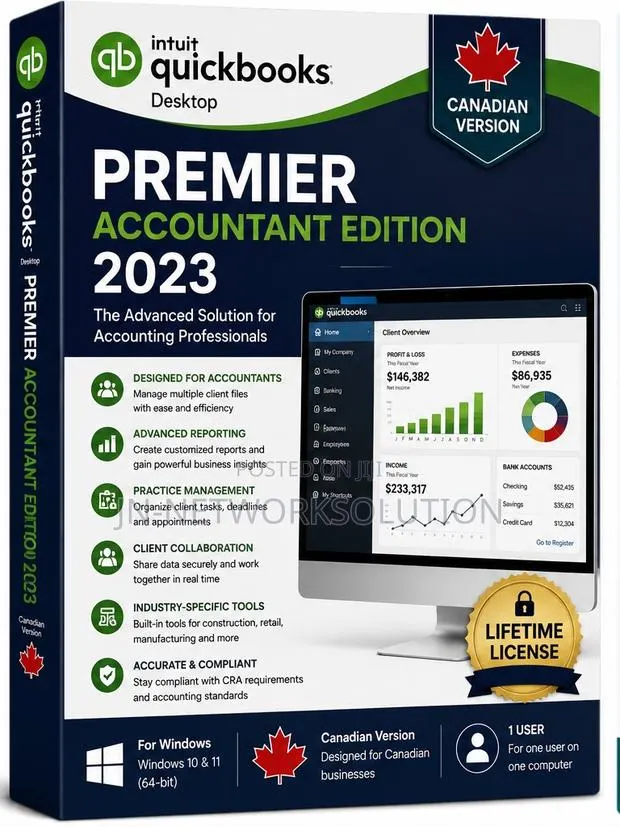 Intuit QuickBooks Desktop Premier Accountant Edition 2023 (Canadian ) · Photo 1