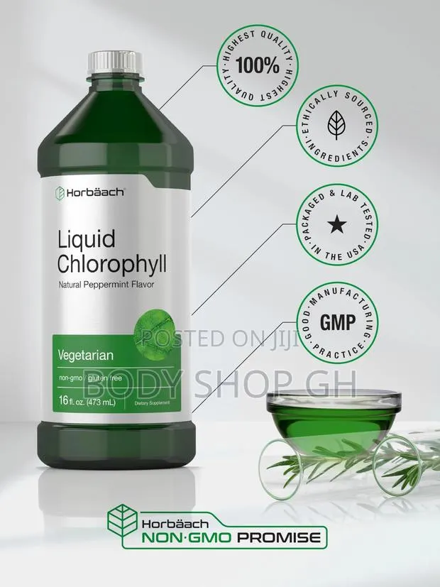 Horbäach Chlorophyll Liquid Drops | 100mg - 475ml · Photo 1