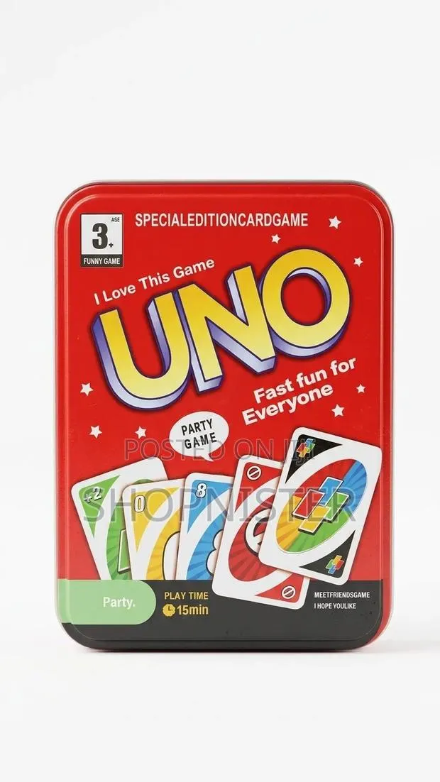 Classic Uno Card Game – Special Edition Metal Tin Set · Photo 1