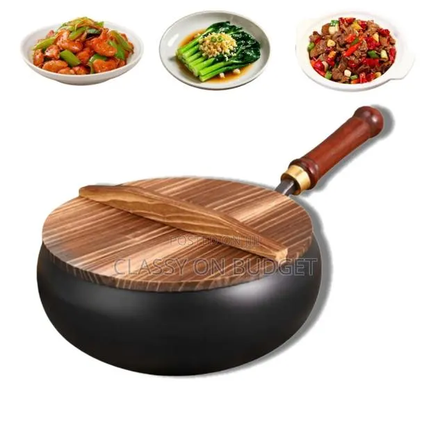 Belly Pot With Wooden Cover_ 26 Cm · Photo 1