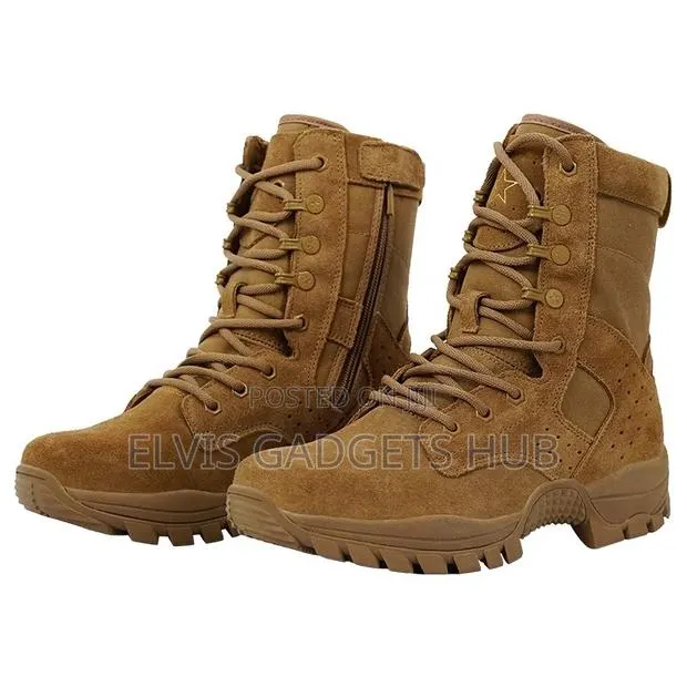 Men's Cowhide Military Tactical Combat Boot · Photo 1
