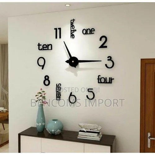 3D Acrylic Wall Clock, DIY Art Clock for Living Room and Bedroom · Photo 1