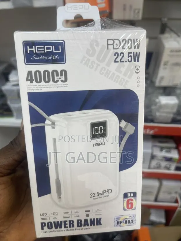 HEPU HP-A04 40000mAh Power Bank – Massive Capacity! · Photo 1