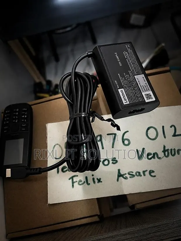 Lenovo 65W USB-C Fast Charger | Brand New Laptop Power Adapter NEW V2 · Photo 1