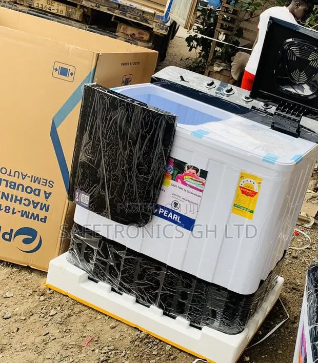 Exclusive Pearl 18kg WashingMachine White Black · Photo 1