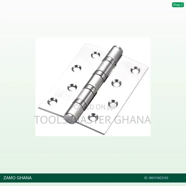 Fuxia Door Hinges 3.5x3 Inch X 2.5mm 2bb Satin Stainless - W01yw23103 · Photo 1