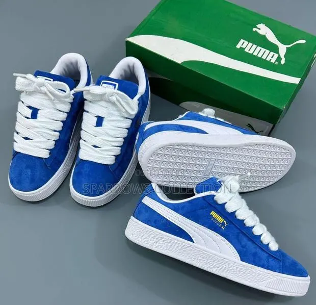 Puma Suede Xl Blue and White · Photo 1
