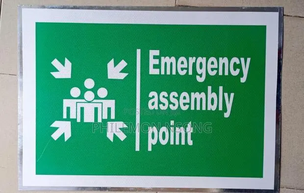 Emergency Assembly Point ( Metal Plate) · Photo 1