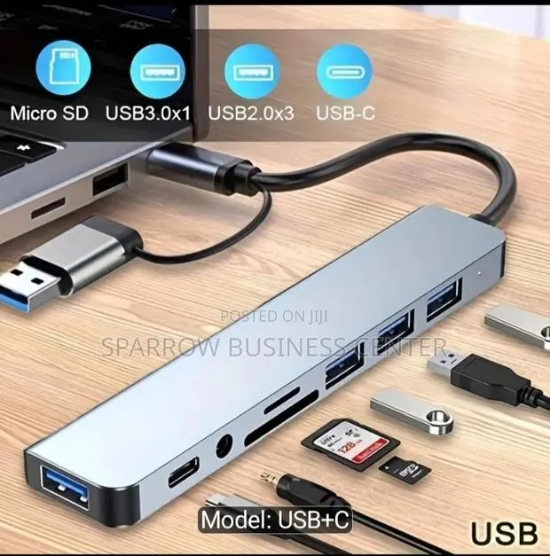8 in 1 USB Type C Adapter · Photo 1