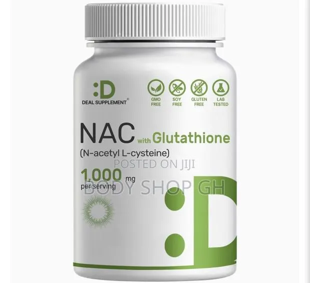 Nac (N-Acetyl Cysteine) + Glutathione, 240 Caps – Antioxidant Support · Photo 1