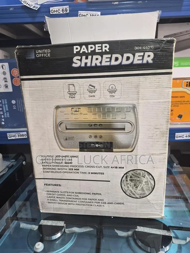 United Office KH4407 Paper Shredder · Photo 1