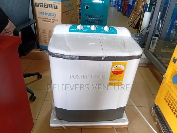 Nasco 5kg Twin Tub Washing Machine – Fast Efficient · Photo 1