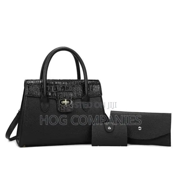 Ladies 3in1 Crocodile Skin Shoulder Bag Purse - Fast Delivery in 2hrs · Photo 1