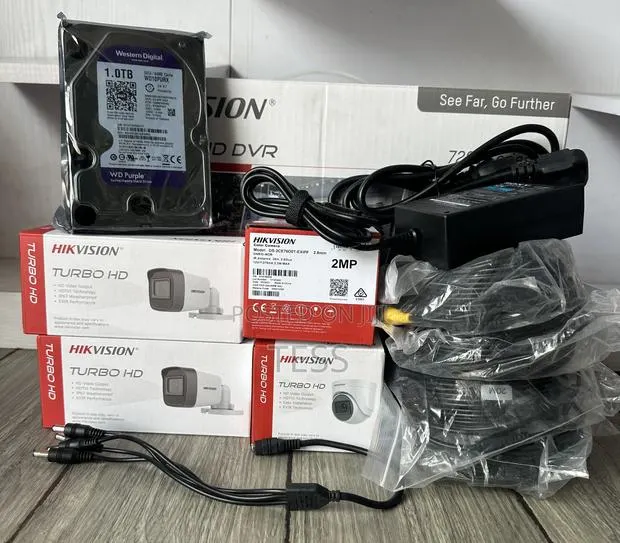 Hikvision 4ch Kit Set 2mp (1080p) With 1tb Surveillance HDD · Photo 1