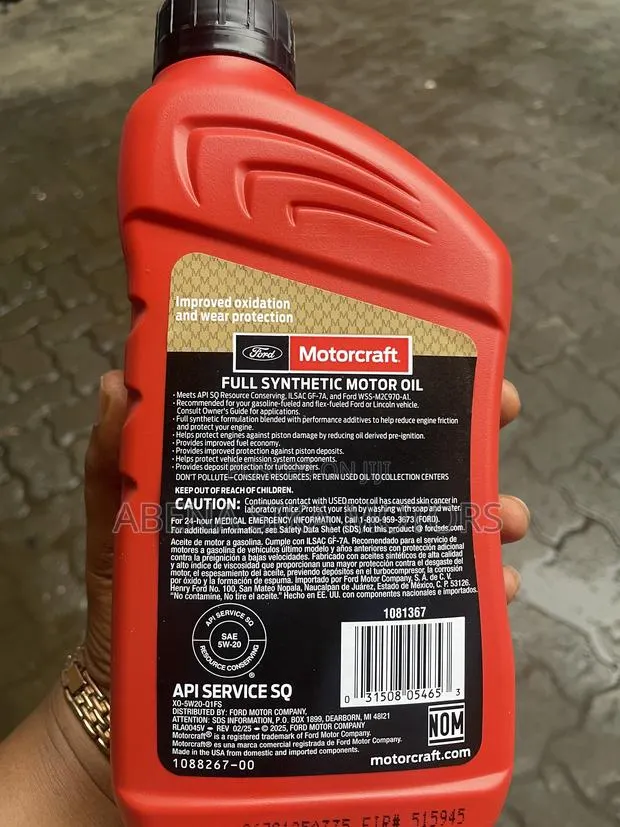 Original Motorcraft Full Synthetic 5w-20 Motor Oil · Photo 1