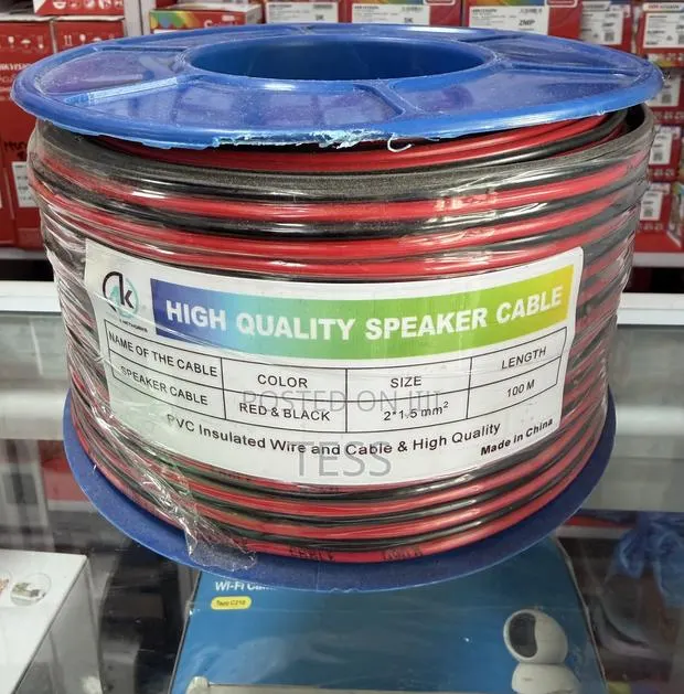Ak Speaker Cable 2 Core 2*1.5mm High Quality Cable 100m · Photo 1