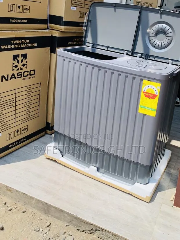 Just Order New Nasco 11KG Twin Tub Washing Machine NAS-11-TW Grey · Photo 1