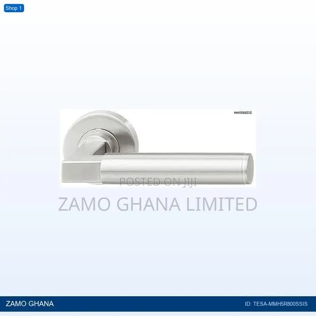 Tesa Door Handle Solid Lever Handle Mach Stainless - Tesa-Mmh5r800ssis · Photo 1