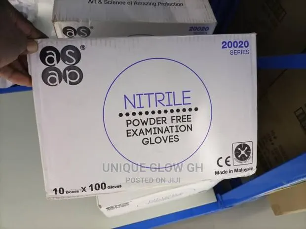 Nitrile Blue Purple Powder Free Gloves · Photo 1