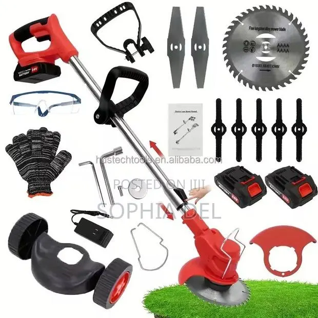 Cordless Batteries Operate Grass Cutter / Lawn Mower · Photo 1