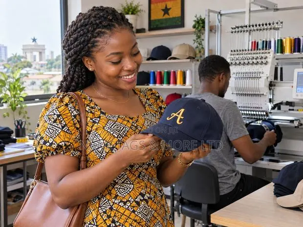 Embroidery for Less – Caps Towels From GH₵7 · Photo 1