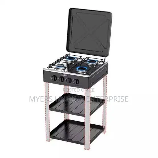 4 Burner Standing Gas Cooker With Storage · Photo 1