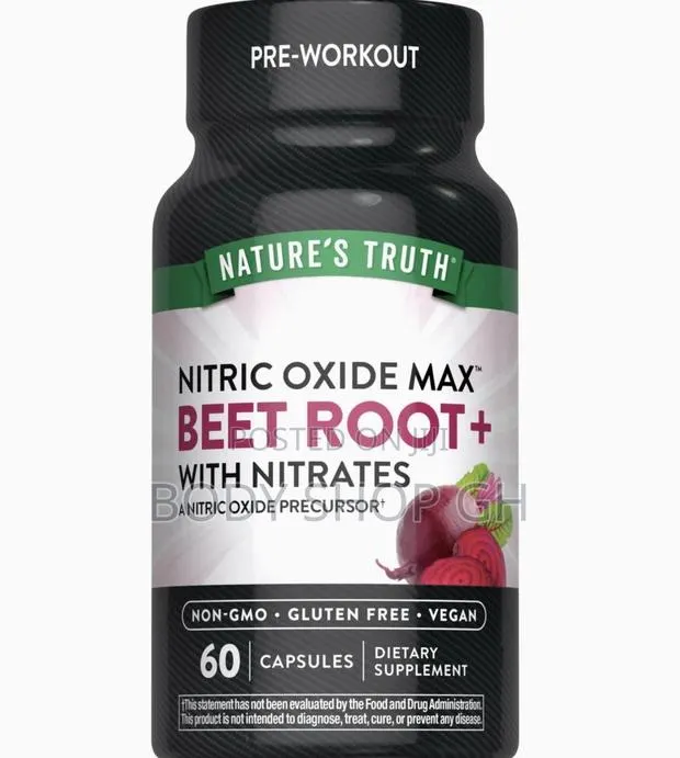 Beet Root Capsules | 60 Count | Nitric Oxide For Men And Women · Photo 1