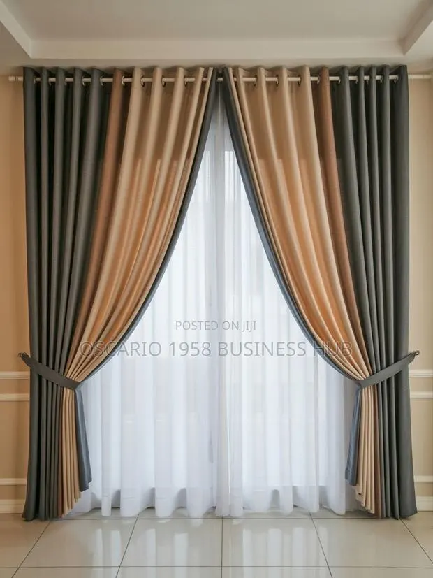 Eclectic Enclave Modern Design Custom Window Curtain · Photo 1