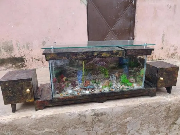 5ft+ Aquarium Tv Stand With 3 Free Fishes Feed · Photo 3